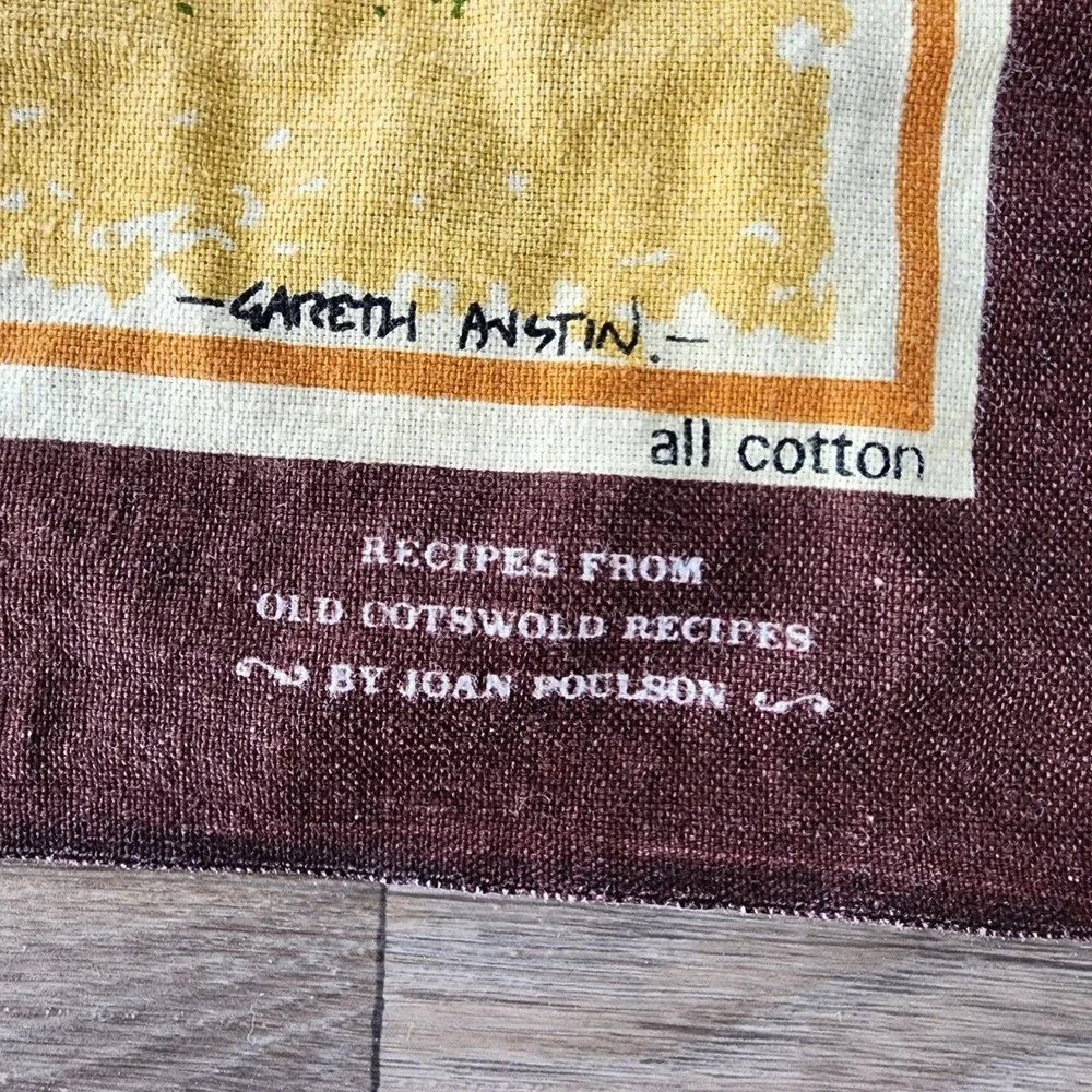 Old Cotswold Recipes Kitchen Tea‎ Towel Made in Britain Cotton Vintage British
